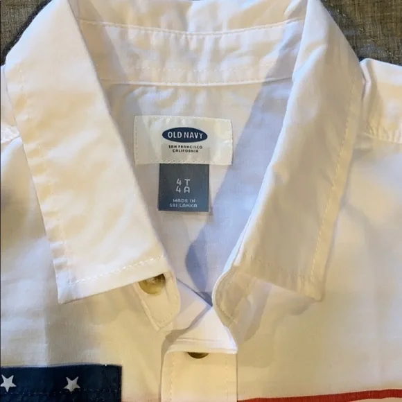 Patriotic button down collared shirt - Picture 3 of 6